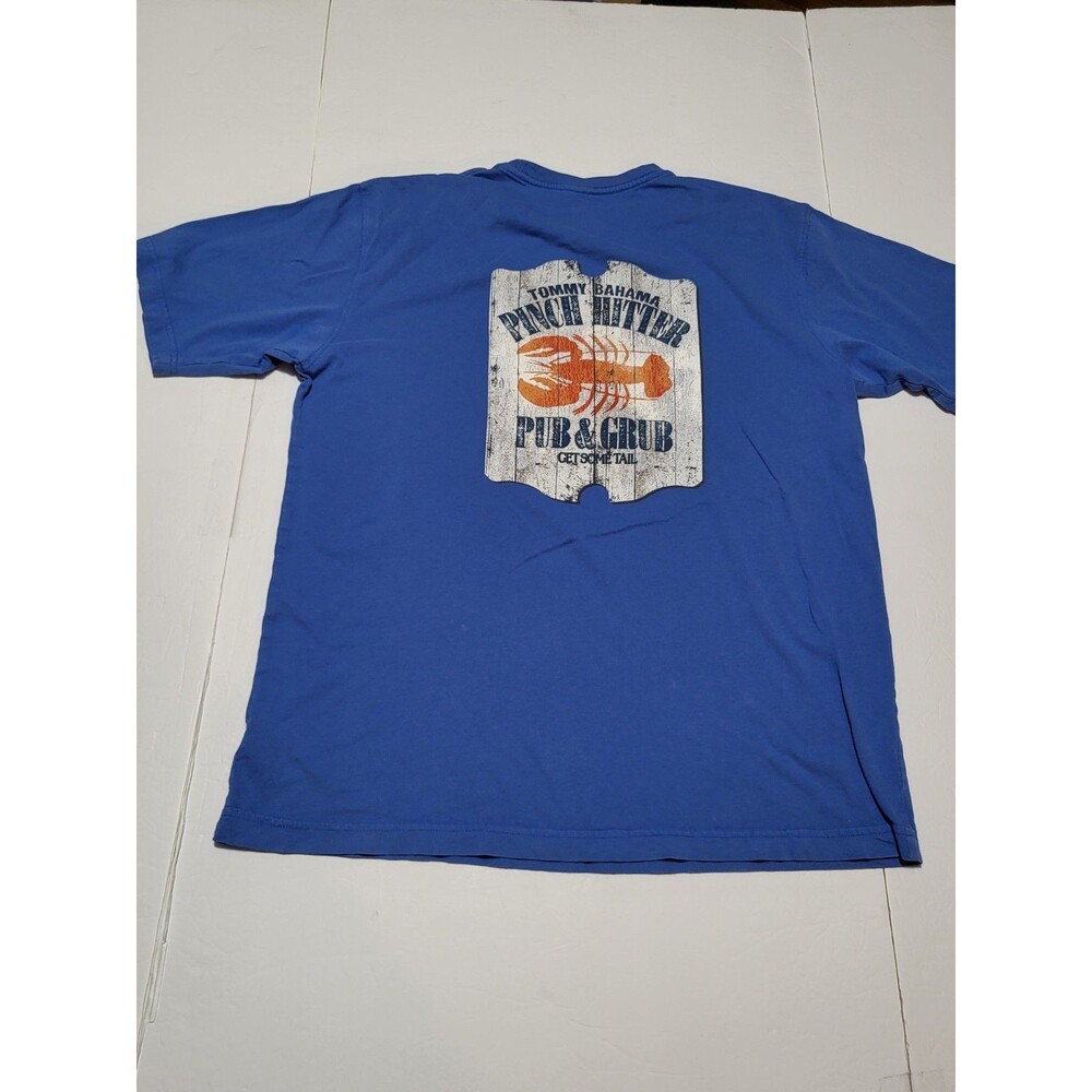 (#19) Tommy Bahama Pinch  Hitter Short Sleeve Blue Size Men's Medium